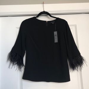 Ann Taylor Top with feathering detail!